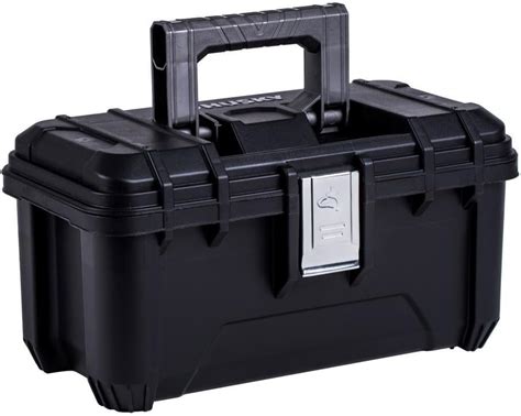 Husky 16 in. Plastic Tool Box with Rugged Metal Latch 1.6 mm 